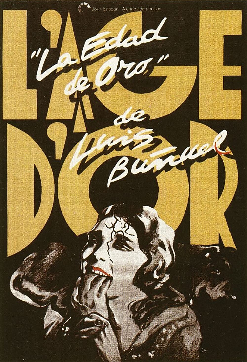 L'Age d'Or (1930) ☛ Written by Luis Buñuel (scenario), Salvador Dalí (scenario), Marquis de Sade (novel) | Release date 29 November 1930