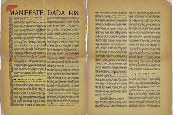 Dada Manifesto (1918) by Tristan Tzara